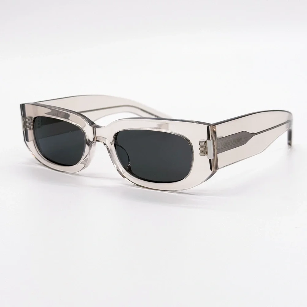NEW SAINT LAURENT SL697 003 CLEAR GRAY UNISEX SUNGLASSES SAINT LAURENT SL 697